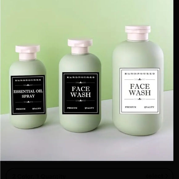 NEW• BLACK MODERN STICKERS FOR HOUSEHOLD LABELING- 12 PACK - Picture 1 of 11